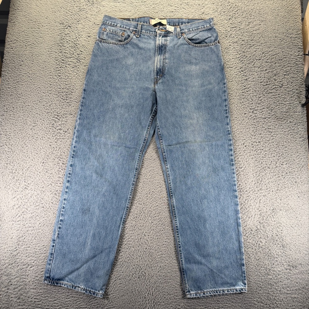 VTG Levi's 550 Jeans Men 38x32 Blue Cotton Denim Straight Relaxed Faded Workwear